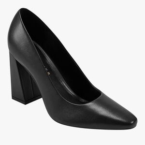 Marc Fisher Yalina Slip-on Black Block Heel Women's Pumps 10m NWOT